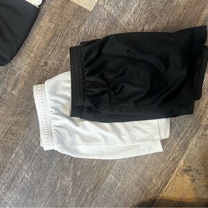 Black and White Athletic Shorts